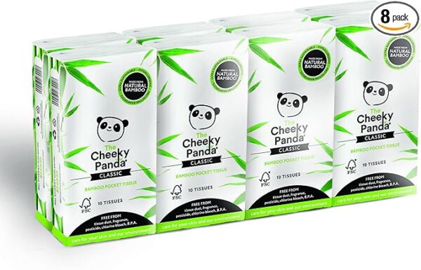 The Cheeky Panda Bamboo Pocket Tissues