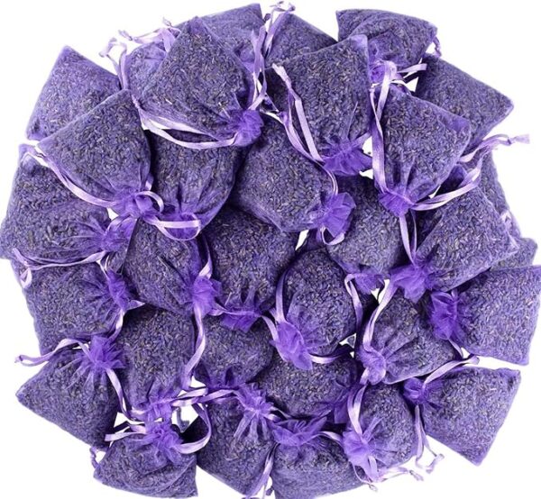 100% -25bags Natural Fragrant Lavender Filled Bags Wardrobe Freshener and drawer natural scent