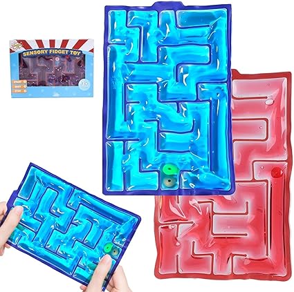 Bambebe 2PCS Sensory Toys Fidget Marble Maze